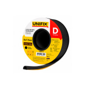 Уплотнитель резиновый Unifix D 9 x 7.5мм x 100м черный