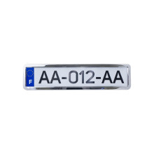 Рамка номерного знака 12Atelie - металлическая хром (951621)