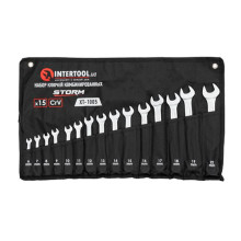 Набор рожково-накидных ключей Intertool - 15 шт. (6-22 мм) Storm XT-1005 (XT-1005)