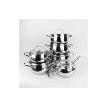 Набор посуды из нержавеющей стали Maestro MR-3501-12s - 12 предметов (DR-000074645)