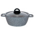 Кастрюля антипригарная Biol - 240мм x 3,6л Granite Grey (К406РС)