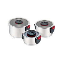 Набор посуды нержавеющий Maestro - 1,8 x 3,4 x 5,8л (3шт) (MR-3530-6)