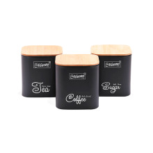 Набор емкостей Maestro - 115 x 115 x 122мм черный (3шт) (MR-1775-3S-BLACK)